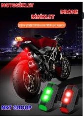 NKT GROUP Rgb Motosiklet Drone Bisiklet Otomotiv Çakar Şarjlı Kablosuz Mini Led Lamba- 7 Renk - 1