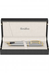 Scrikss Oscar 39 Gold Krom Dolma Kalem & Tükenmez Kalem thumbnail 3