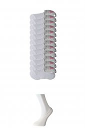 Beyaz Kadın Babet Çorap 12 çift - 1