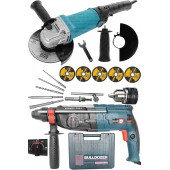 Bulldozer Kırıcı Delici Matkap Ve Bulldozer 125 MM Avuç Taşlama 6 Kademe Devir Ayarlı HEDİYELİ - 1