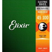 Elixir 14052 Nanoweb Light 4 Telli Bas Gitar Teli (45-100) - 1