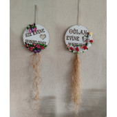 OĞLAN EVİ AHŞAP SÜS - DÜĞÜN KINA NİŞAN KIZ 30CM - 1