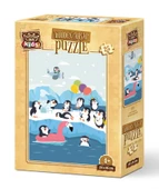 Art Kids Sevimli Penguenler 25 Parça Ahşap Puzzle - 1