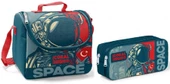 Coral High Beslenme Çantası ve Kalemlik Takım - Lacivert - Astronot - Erkek Çocuk - 1
