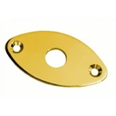 Dr Parts JP1/GD Oval Metal Jack Plate (Gold) - 1