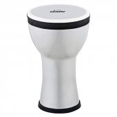 Nino Elements Mini 6 Inch Djembe (Metallic Silver) - 1