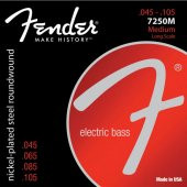 Fender 7250 Nickel Plated Steel Long Scale 7250M .045-.105 Bas Gitar Teli - 1