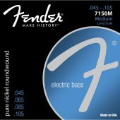 Fender Original 7150 Pure Nickel Roundwound Long Scale 7150M .045-.105 Bas Gitar Teli thumbnail 1
