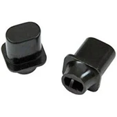 Fender Pure Vintage Telecaster Top-Hat Switch Tips Black 2 Kontrol Düğmesi - 2
