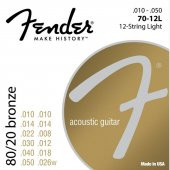 Fender 80/20 Bronze Acoustic Strings Ball End 70CL .011-.052 Akustik Gitar Teli - 1