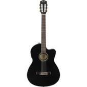 Fender CN-140SCE Nylon Thinline Black Elektro Klasik Gitar thumbnail 2