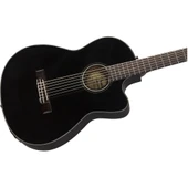 Fender CN-140SCE Nylon Thinline Black Elektro Klasik Gitar thumbnail 4