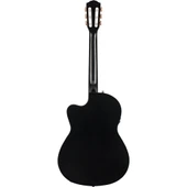 Fender CN-140SCE Nylon Thinline Black Elektro Klasik Gitar thumbnail 3