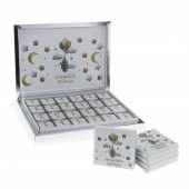 72 Adet Madlen Çikolata İsim Etiketli Balonlu Fil - 1