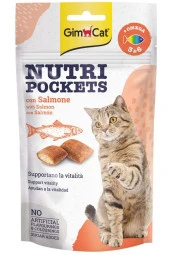 Gimcat Nutripockets Fish Somonlu Kedi Ödülü 60gr - 1