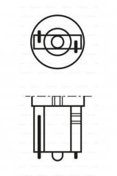 10ad. 1987302873 Ampul 24v 1.2w Gosterge Dıpsız 2741 - 1