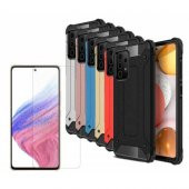 Samsung Galaxy A73 Kılıf Crash Çift Katmanlı Darbe Korumalı+Ekran Koruyucu Cam - 1