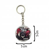 Tokyo Ghoul Anime Pleksi Üzeri Metal Plaka Anahtarlık - 2