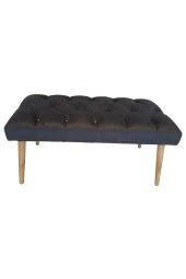 DTM HOME Siyah  Capitone Bench Puf - 1