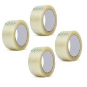 Yılca Akrilik Şeffaf 45x80 Metre 4lü 1.Sınıf Koli Bandı - 1