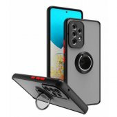 Samsung Galaxy A33 Kılıf Silikon Montreal Yüzüklü Standlı + Temperli Cam thumbnail 5