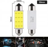 Balp Sofit Led Aydınlatma Tavan Plaka Oto Iç Aydınlatma Süper Güçlü Beyaz Işık 39 Mm 10lu - 2