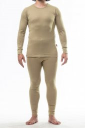 Termal Içlik -20 Derece Alt-üst Takım Ünisex Haki Renk - 1