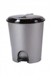Plastik Pedallı Basmalı İtmeli Çöp Kutusu Kovası / 33 Litre / Çıkarılabilir İç Kovalı -38x41x49 Cm. - 1
