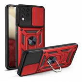 Samsung Galaxy A22 Kılıf Yüzüklü Standlı Kamera Korumalı - 5