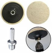 Don Yağı Polisaj Parlatma Metal Cila 1 Kg + Polisaj Keçesi 115 Mm + Matkap Aparatı M14 - 2