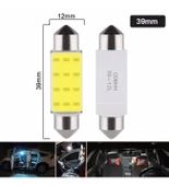 C6 Sofit LED Aydınlatma Tavan Plaka Oto Iç Aydınlatma Beyaz 39 mm 2 Adet - 1