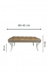 DTM HOME Gold Capitone Bench Puf - 4