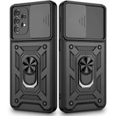 Samsung Galaxy A53 Kılıf Yüzüklü Standlı Kamera Korumalı thumbnail 6