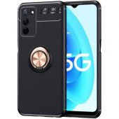 Oppo A55 5G Kılıf Kamera Korumalı Ravel Stand Silikon +Kırılmaz Cam - 2