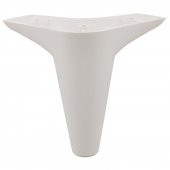 Lüks Mobilya Kanepe Sehpa Puf Koltuk Ayağı 12 cm Beyaz Baza Ayak - 1