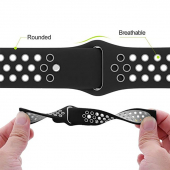 Xiaomi Mi Watch Color KRD-02 Suya Dayanıklı Delikli Renkli Silikon Kordon - 2