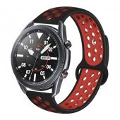 Galaxy Watch 3 45mm KRD-02 Suya Dayanıklı Delikli Renkli Silikon Kordon - 1