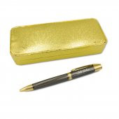 Özel Tasarım Kutulu Gold Desenli İsme Özel Tükenmez Kalem - 2