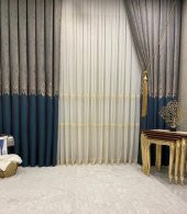ANEMON ZÜMRÜT YEŞİLİ 1/3 SIK PİLE FON PERDE APM - 6