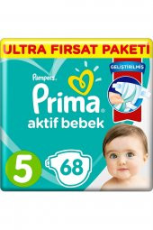 Pampers Bebek Bezi Aktif Bebek Ultra Fırsat Junior 5 Beden 68 Li - 1
