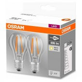 Osram LED Base Classic A60 Filaman 2li Paket E27 Duy Sarı Işık - 3