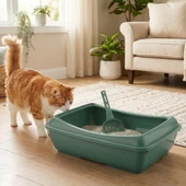 Bvlx Açık Kedi Tuvaleti Kürek Hediyeli thumbnail 5