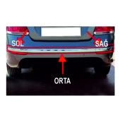 Fiat Linea Arka Tampon Çıtası Krom Sağ 735548293 - 4