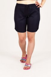 Truva Xxl Büyük Beden Kadın Giyim Mikro Kumaş deniz Şort Renkli KŞ053 - 1