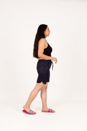 Truva Xxl Büyük Beden Kadın Giyim Mikro Kumaş deniz Şort Renkli KŞ053 - 3