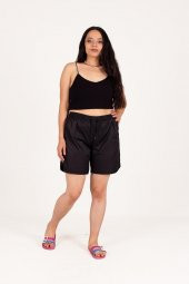 Truva Xxl Büyük Beden Kadın Giyim Mikro Kumaş deniz Şort Renkli KŞ053 - 6
