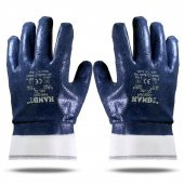 Handy HN-72 Nitril Kaplı Petrolcü İş Eldiveni İnşaat Eldiven XL - 5