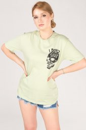 Kadın Baskılı T-Shirt Çağla - 3