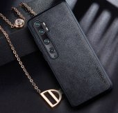 Oppo Xiaomi Note 10 Pro Lüks Tekstil Deri Kılıf - 1