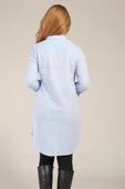 Kadın Tunik Gömlek Açık Mavi - 3